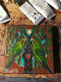 Thumbnail for Swift Parrot Dreaming ORIGINAL PAINTING by Mirree Contemporary Aboriginal Art