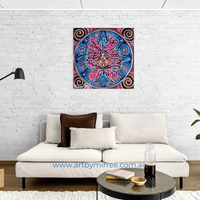 Thumbnail for 'BUTTERFLY HEARTS' Framed Canvas Print by Mirree Contemporary Aboriginal Art