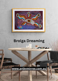 Thumbnail for Dreamtime Brolga Original Painting Dreamtime Collection by Mirree