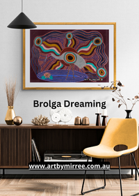 Thumbnail for Dreamtime Brolga Original Painting Dreamtime Collection by Mirree