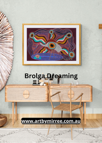 Thumbnail for Dreamtime Brolga Original Painting Dreamtime Collection by Mirree
