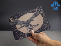 Thumbnail for Dreamtime Eagle Universal Spirit Dreaming Aboriginal Art A6 PostCard Single by Mirree