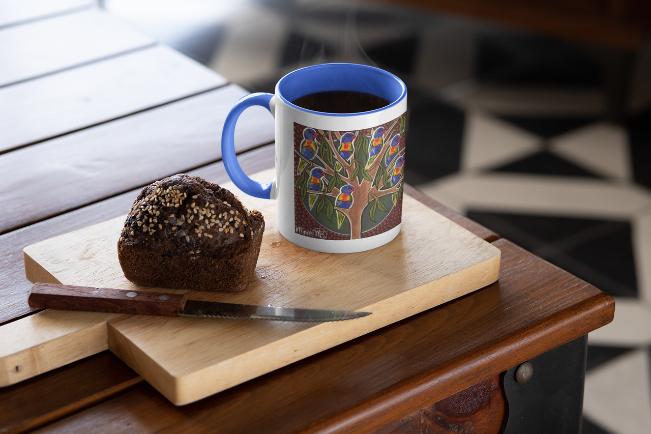 Rainbow Lorikeets in Tree MUG