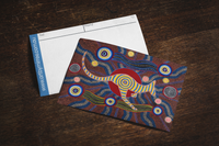 Thumbnail for Red Kangaroo Universal Spirit Dreaming Aboriginal Art A6 PostCard Single by Mirree