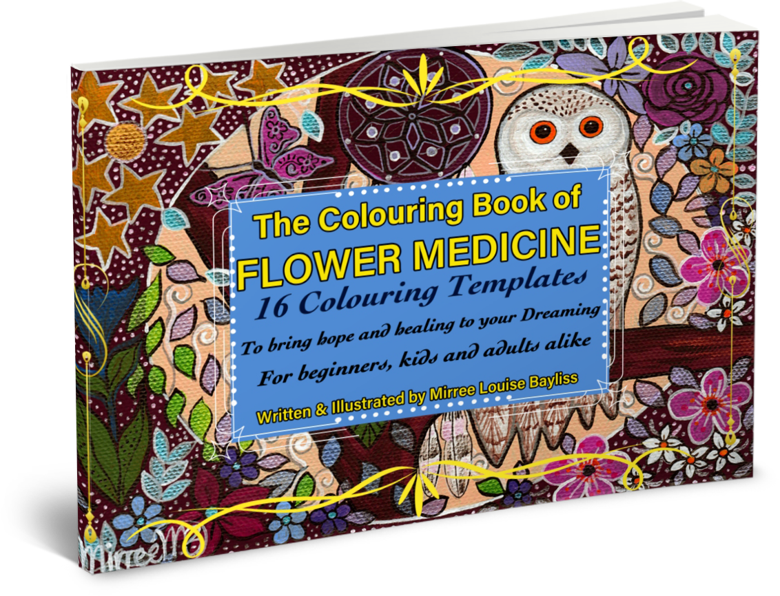 'Flower Medicine Colouring Book' by Mirree Contemporary Dreamtime Animal Series