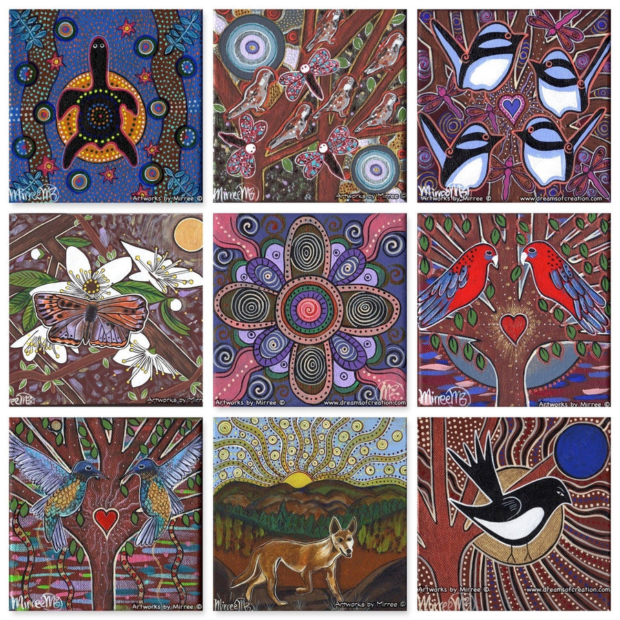 SACRED BIRTHING PLACE OF DREAMS Framed Canvas Print by Mirree Contemporary Aboriginal Art