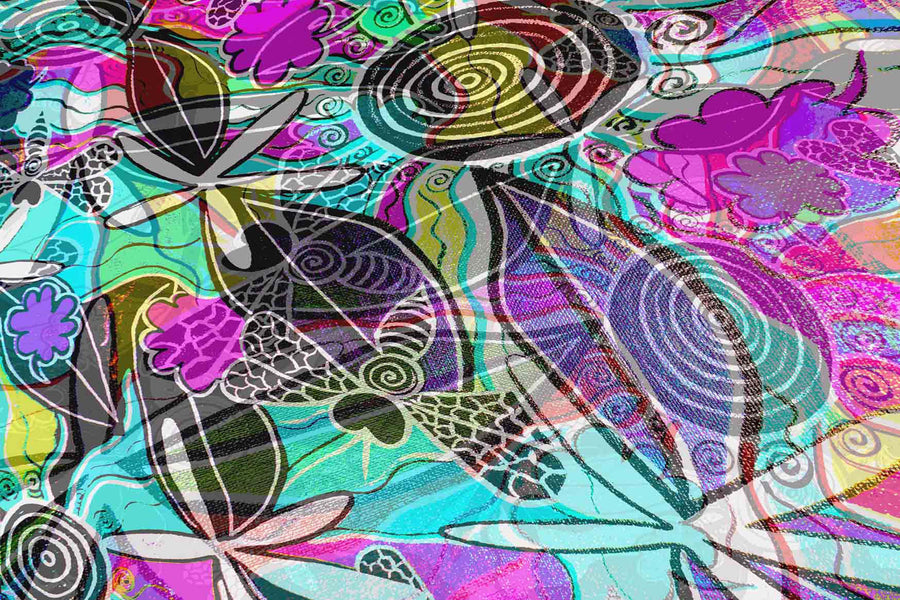 Limited Edition Ancestral Bees Painting Girlcee Print by Mirree Contemporary Aboriginal Art