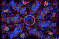 Thumbnail for 'Barramundi Dreaming with Dragonfly by Muddy Waters' A3 Girlcee Print by Mirree Contemporary Aboriginal Art