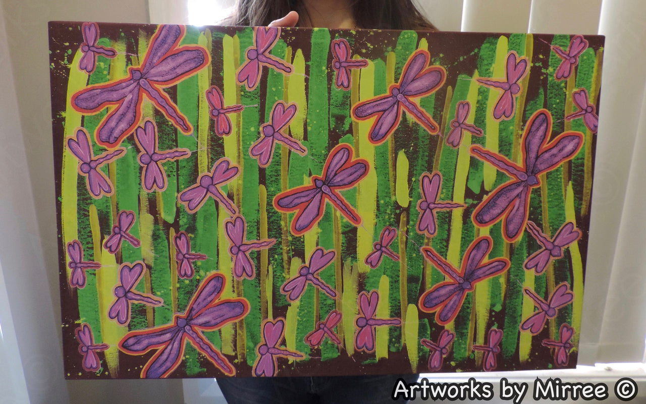 40cm x 60cm Canvas Print by Mirree Contemporary Aboriginal Art
