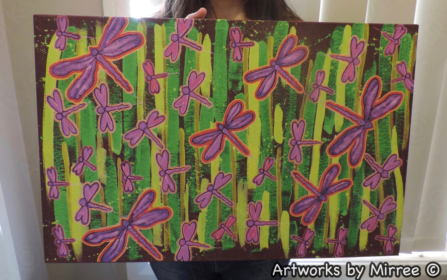 40cm x 60cm Canvas Print by Mirree Contemporary Aboriginal Art