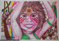 Thumbnail for 'Aboriginal and Torres Strait Islander Children's Day Colouring Single PDF Page' COLOURING PAGE by Mirree Contemporary Dreamtime Series