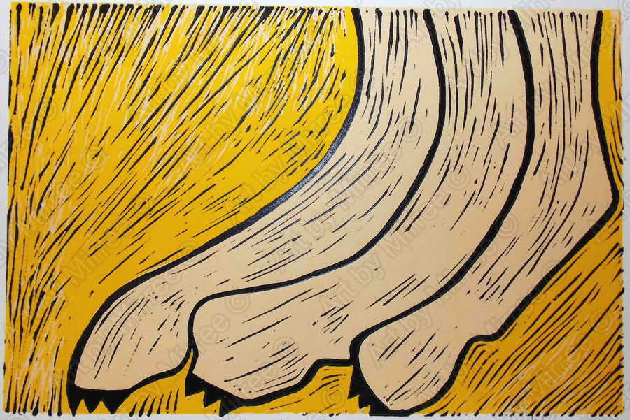 Extra Large Version Limited Edition Dingo Claws Girlcee Print by Mirree Contemporary Aboriginal Art