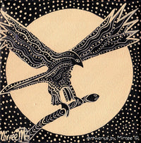 Thumbnail for DREAMTIME EAGLE DREAMING Framed Canvas Print by Mirree Contemporary Aboriginal Art