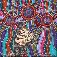 Thumbnail for INNER KNOWING KOALA Framed Canvas Print by Mirree Contemporary Aboriginal Art
