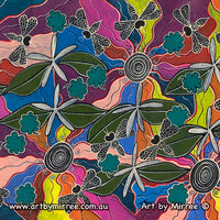 Thumbnail for ANCESTRAL BEES WITH FLOWER MEDICINE Framed Canvas Print by Mirree Contemporary Aboriginal Art