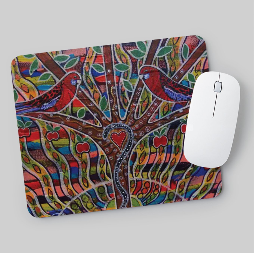 Dreamtime Crimson Rosellas MOUSE PAD