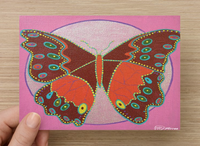 Thumbnail for Emotional Release Butterfly Universal Spirit Dreaming Aboriginal Art A6 PostCard Single by Mirree