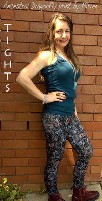 Thumbnail for Ancestral Dragonfly Shiny Lycra Tights