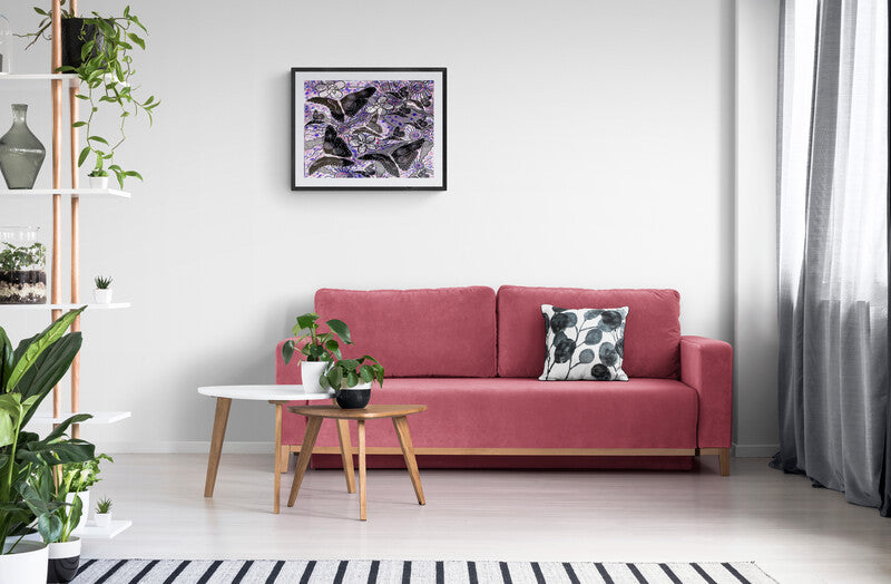 'Ancestral Butterfly' A3 Girlcee Print by Mirree Contemporary Aboriginal Art