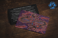 Thumbnail for 'Crocodile Eye of the Universe' Aboriginal Art A6 Story PostCard Single by Mirree