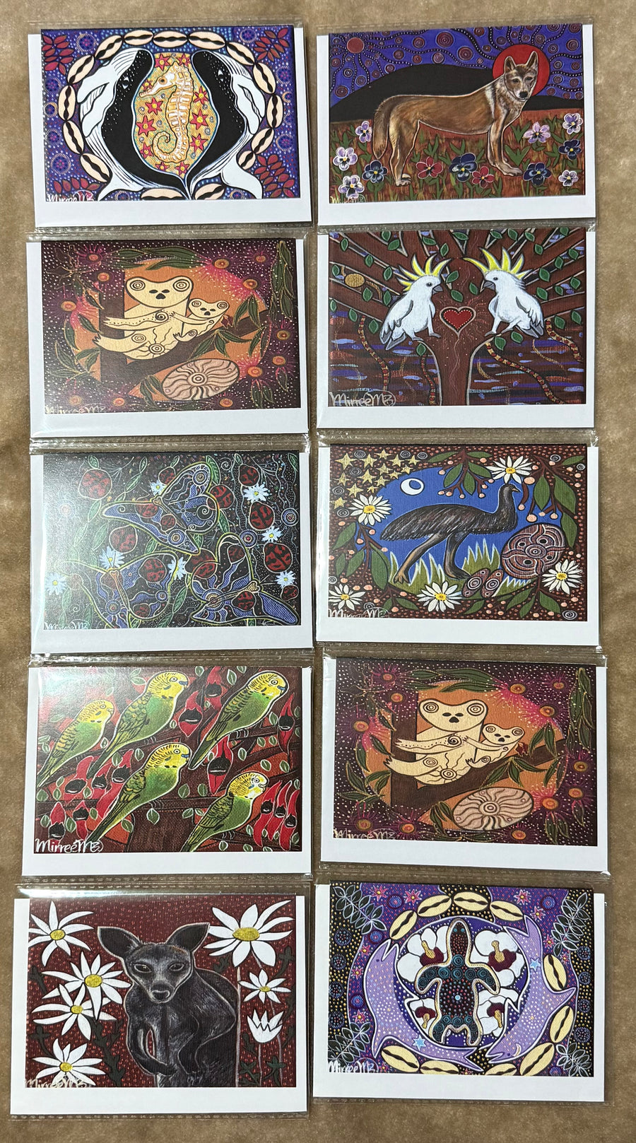 Gift Pack of 10 Gift Cards - Flower Medicine A6 Gift Cards with story on back, blank inside #3