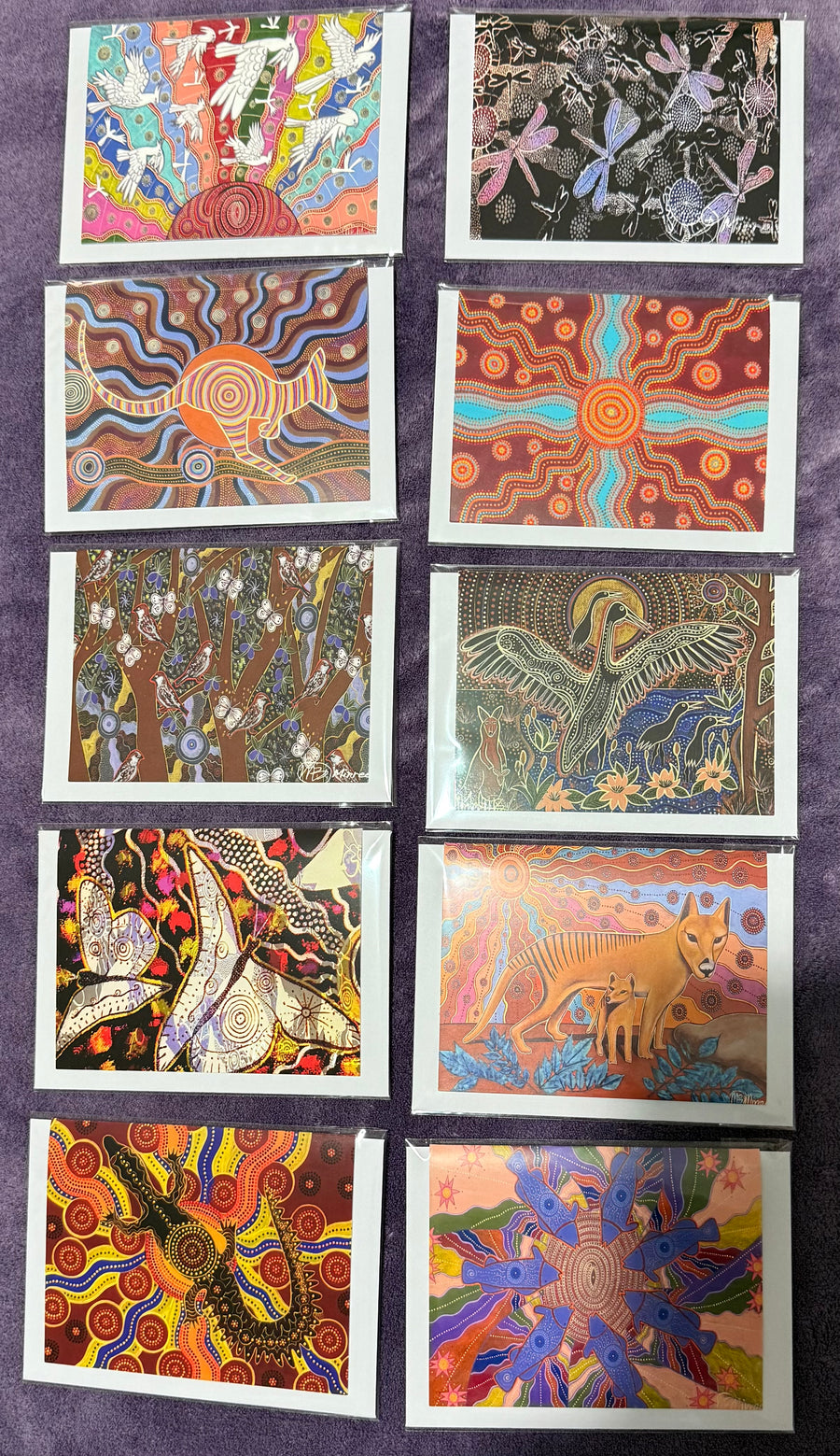 Gift Pack of 10 Gift Cards - Animal Dreaming A6 Gift Cards with story on back, blank inside #10