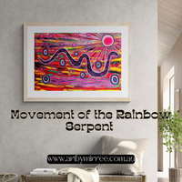 Thumbnail for 'Rainbow Serpent' ORIGINAL PAINTING by Mirree Contemporary Aboriginal Art