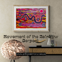 Thumbnail for 'Rainbow Serpent' ORIGINAL PAINTING by Mirree Contemporary Aboriginal Art