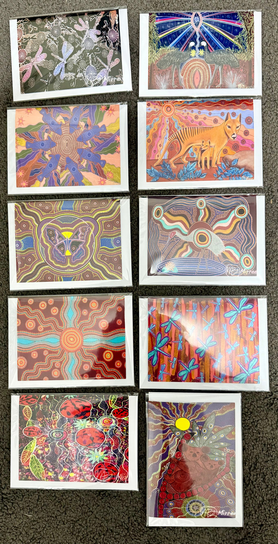 Gift Pack of 10 Gift Cards - Animal Dreaming A6 Gift Cards with story on back, blank inside #6