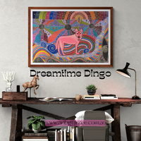 Thumbnail for 'Australian Dingo' ORIGINAL PAINTING by Mirree Contemporary Aboriginal Art