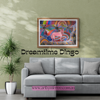 Thumbnail for 'Australian Dingo' ORIGINAL PAINTING by Mirree Contemporary Aboriginal Art
