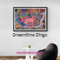 Thumbnail for 'Australian Dingo' ORIGINAL PAINTING by Mirree Contemporary Aboriginal Art