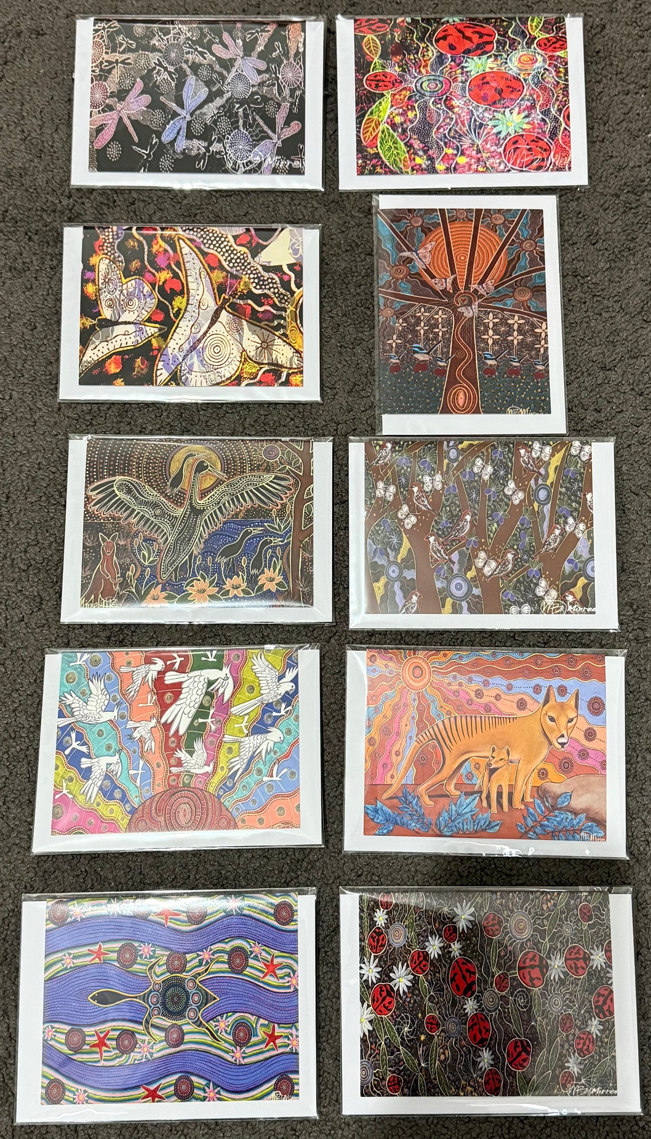 Gift Pack of 10 Gift Cards - Animal Dreaming A6 Gift Cards with story on back, blank inside #3