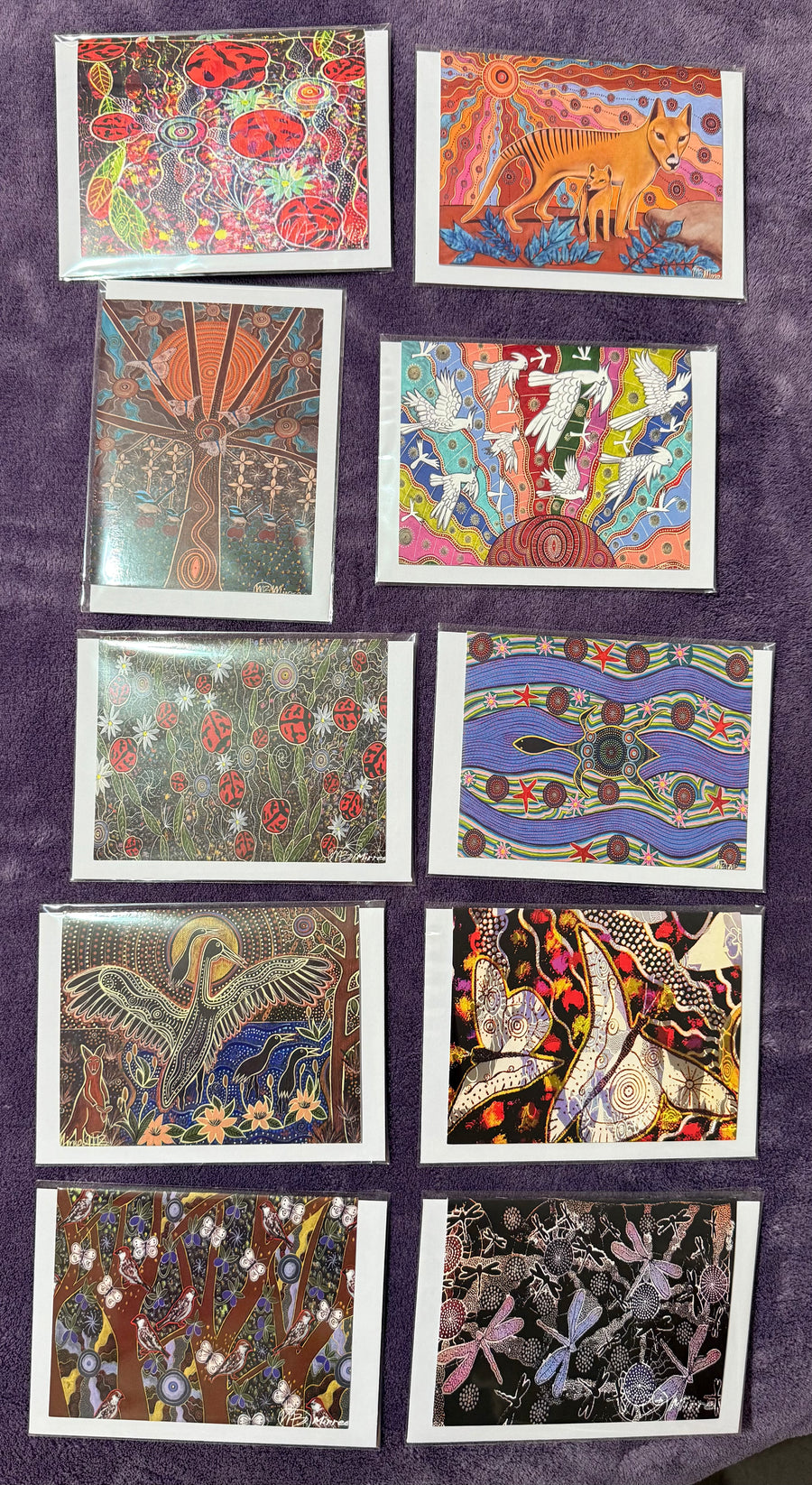 Gift Pack of 10 Gift Cards - Animal Dreaming A6 Gift Cards with story on back, blank inside #3