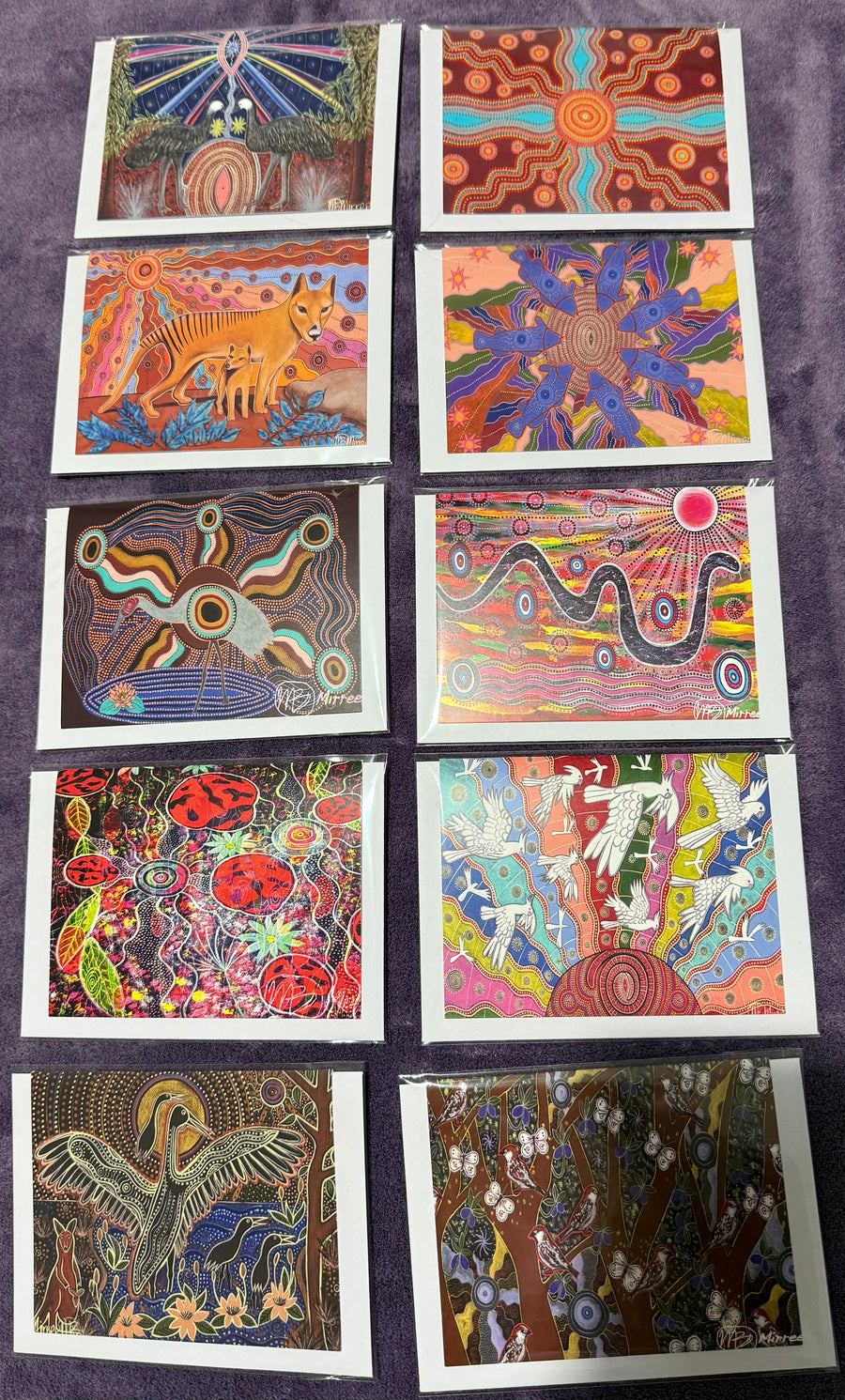 Gift Pack of 10 Gift Cards - Animal Dreaming A6 Gift Cards with story on back, blank inside #9