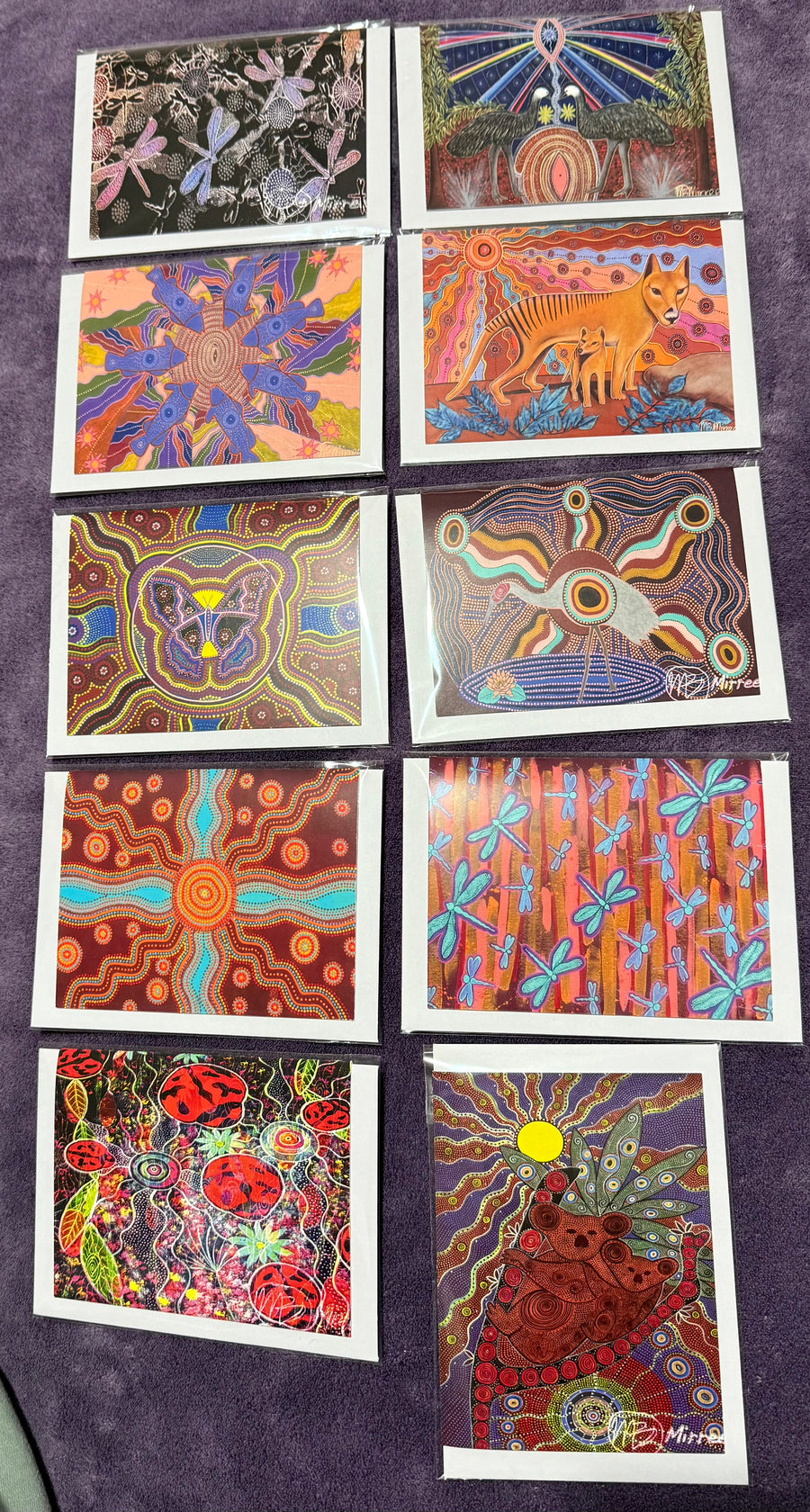 Gift Pack of 10 Gift Cards - Animal Dreaming A6 Gift Cards with story on back, blank inside #6