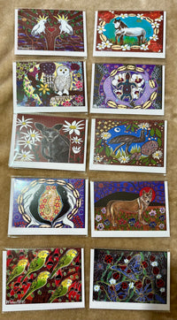Thumbnail for Gift Pack of 10 Gift Cards - Flower Medicine A6 Gift Cards with story on back, blank inside #1