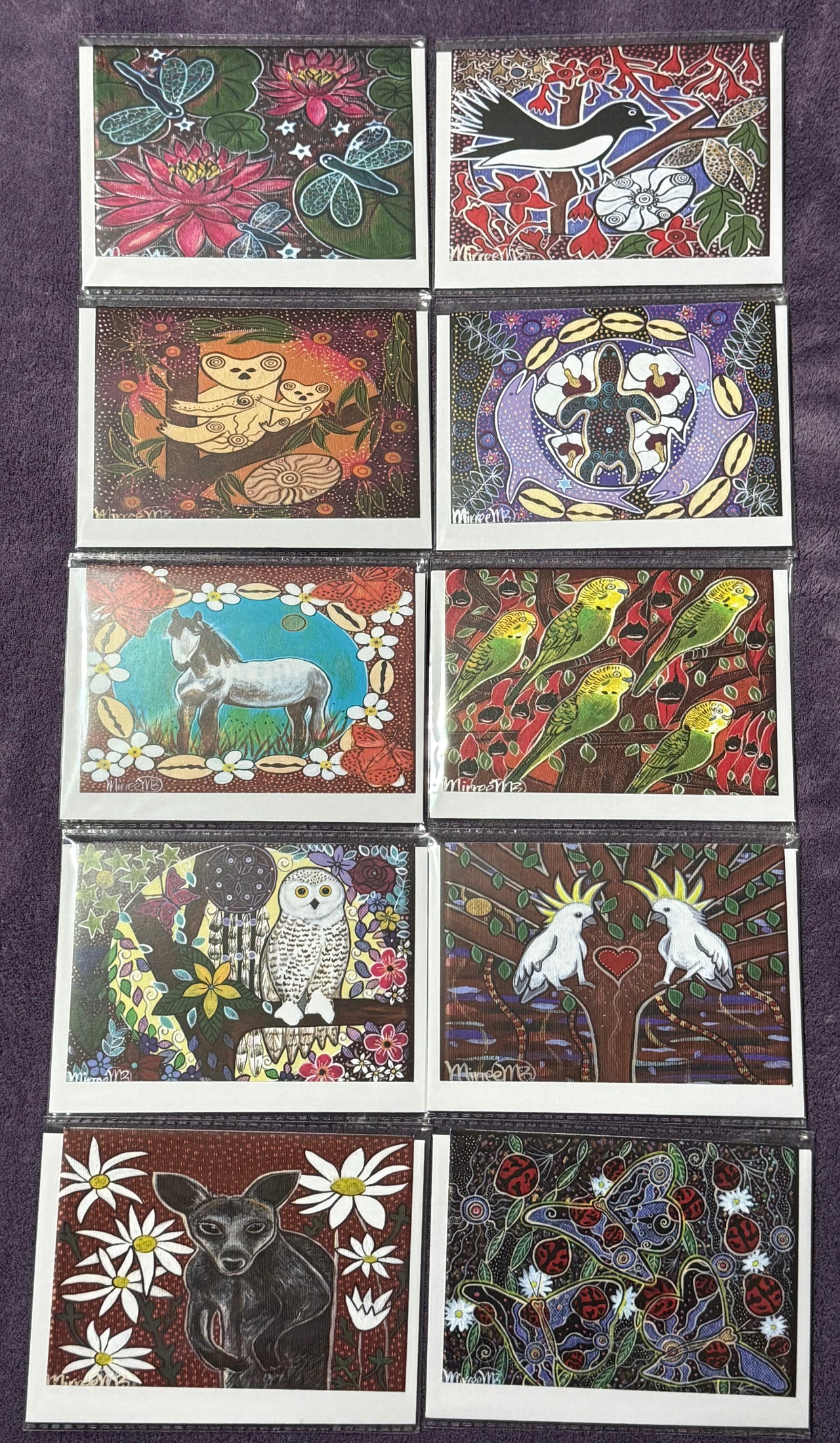 Gift Pack of 10 Gift Cards - Flower Medicine A6 Gift Cards with story on back, blank inside #2