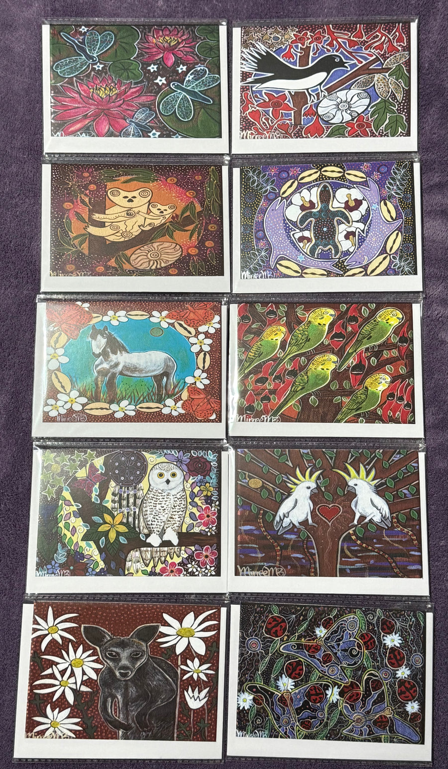 Gift Pack of 10 Gift Cards - Flower Medicine A6 Gift Cards with story on back, blank inside #2