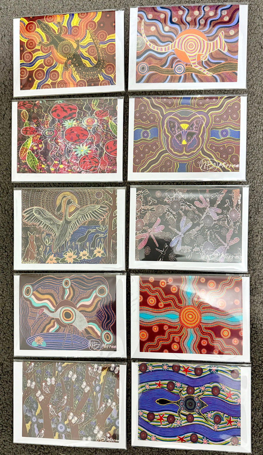 Gift Pack of 10 Gift Cards - Animal Dreaming A6 Gift Cards with story on back, blank inside #7