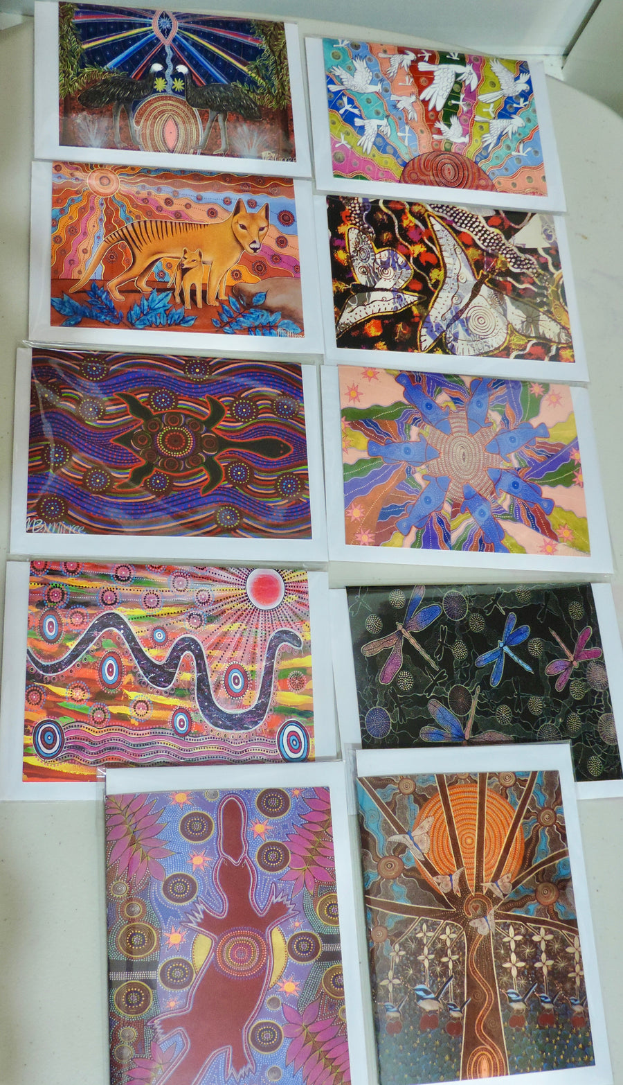 Gift Pack of 10 Gift Cards - Animal Dreaming A6 Gift Cards with story on back, blank inside #2