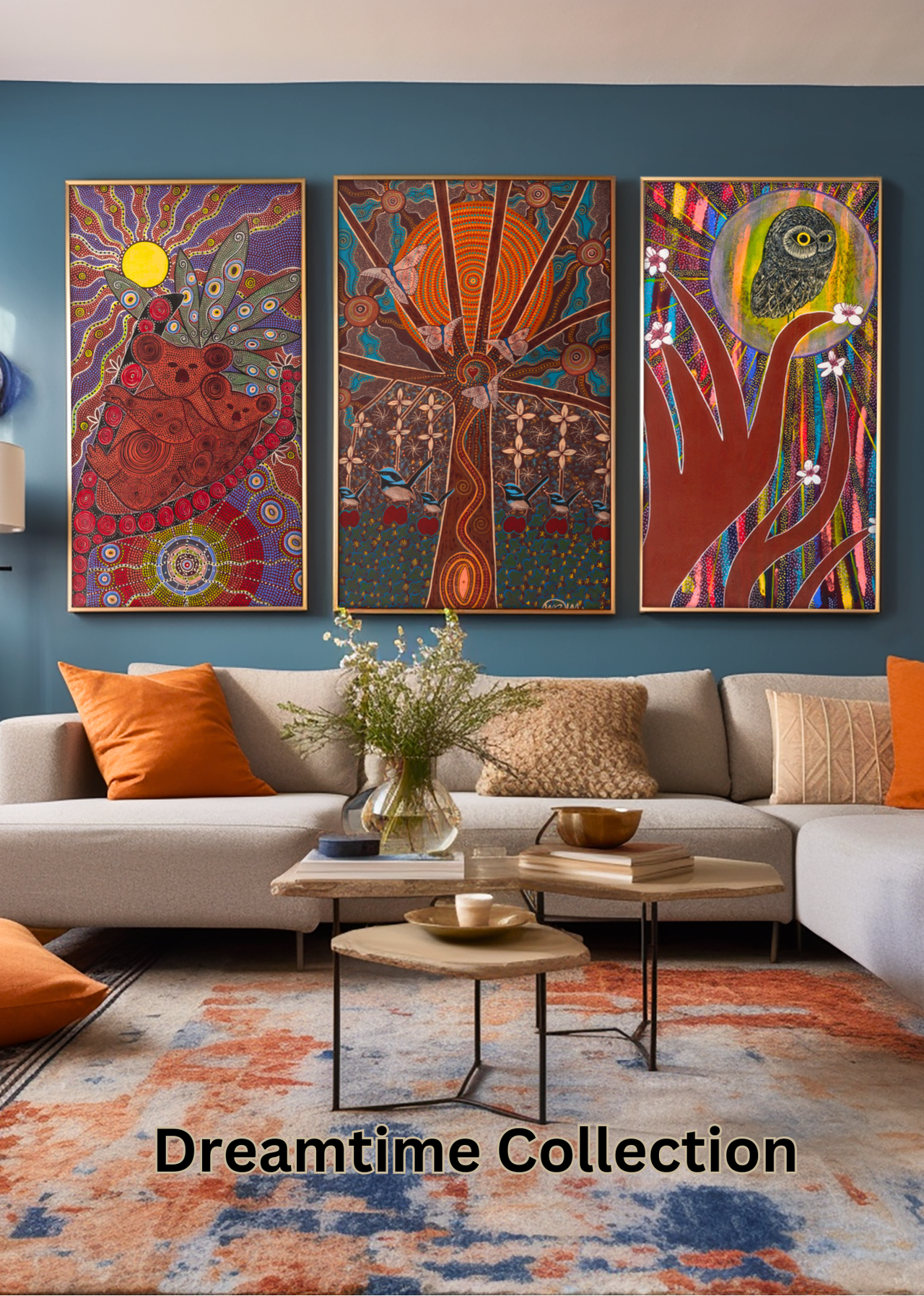 'Koala and Baby' ORIGINAL PAINTING by Mirree Contemporary Aboriginal Art