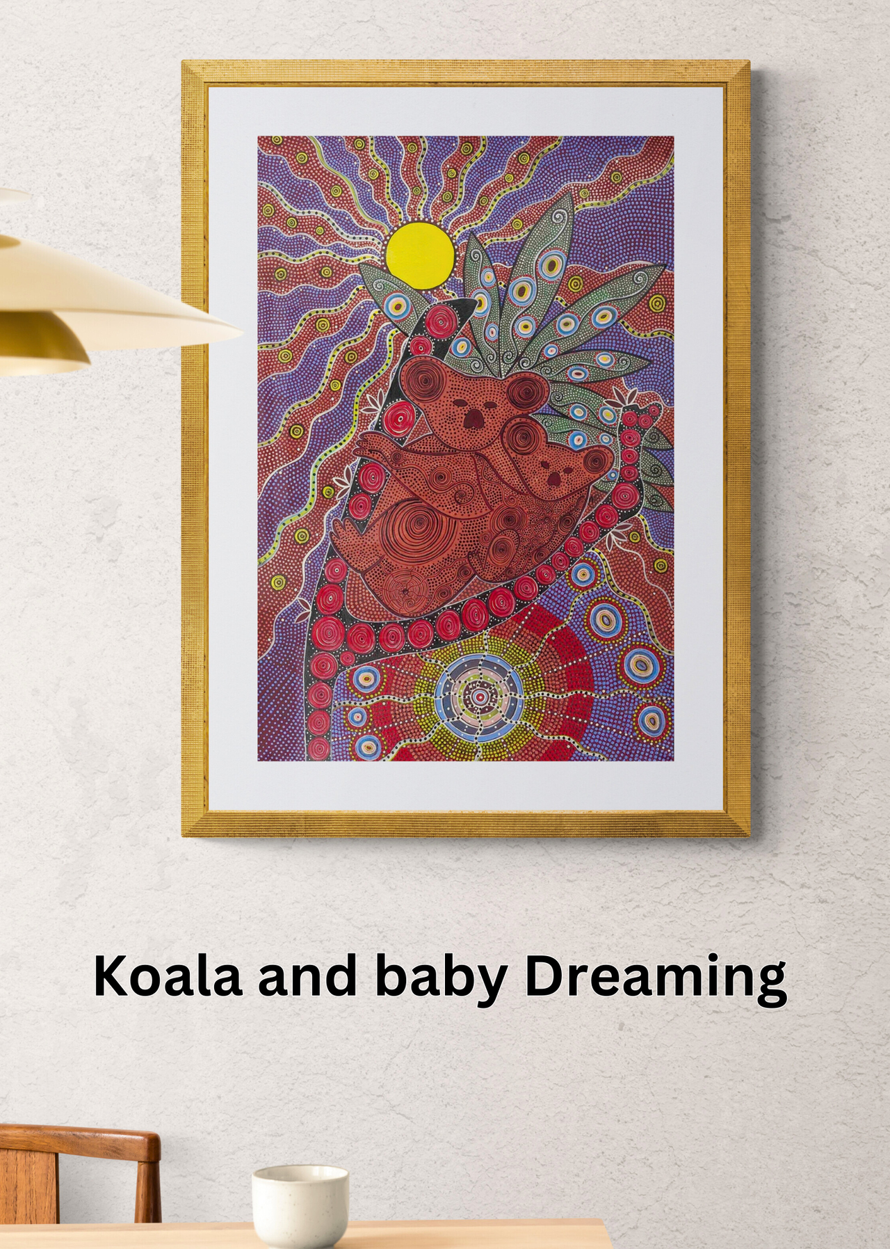 'Koala and Baby' ORIGINAL PAINTING by Mirree Contemporary Aboriginal Art