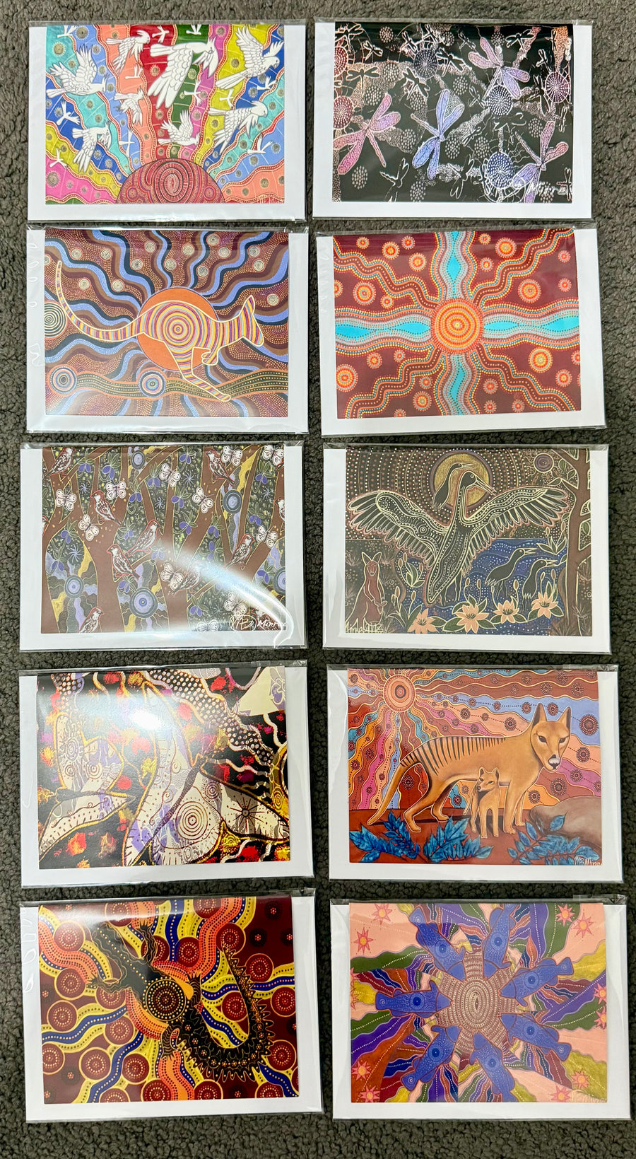 Gift Pack of 10 Gift Cards - Animal Dreaming A6 Gift Cards with story on back, blank inside #10