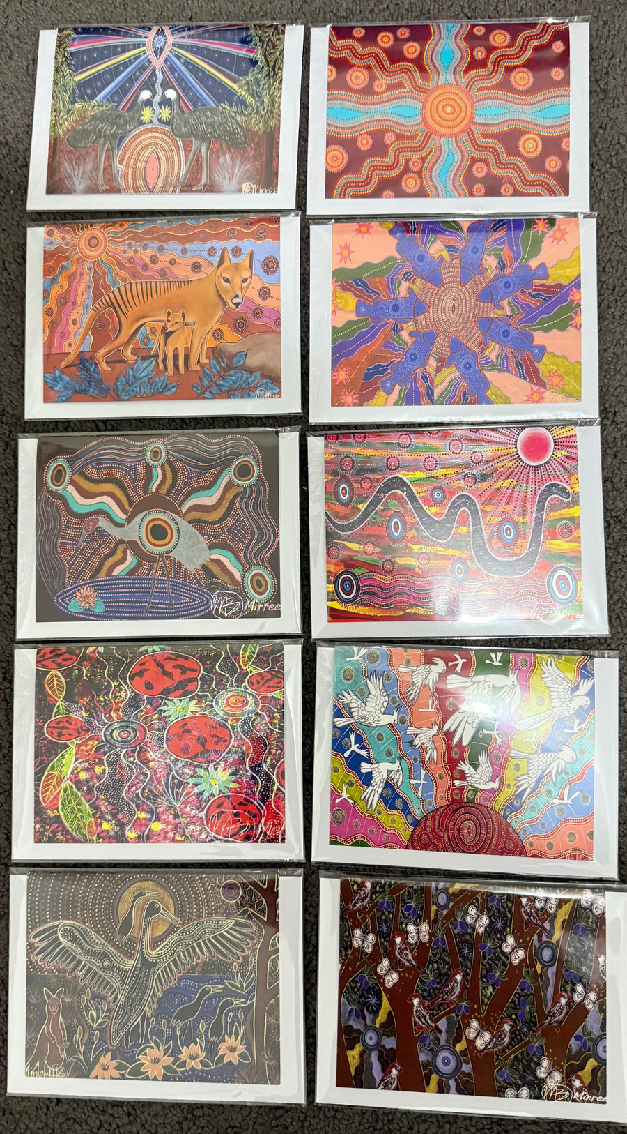 Gift Pack of 10 Gift Cards - Animal Dreaming A6 Gift Cards with story on back, blank inside #9