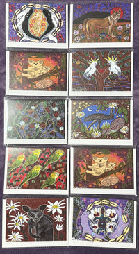 Thumbnail for Gift Pack of 10 Gift Cards - Flower Medicine A6 Gift Cards with story on back, blank inside #3