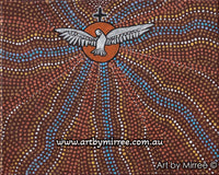 Thumbnail for Holy Spirit Contemporary Aboriginal Art Original Painting by Mirree