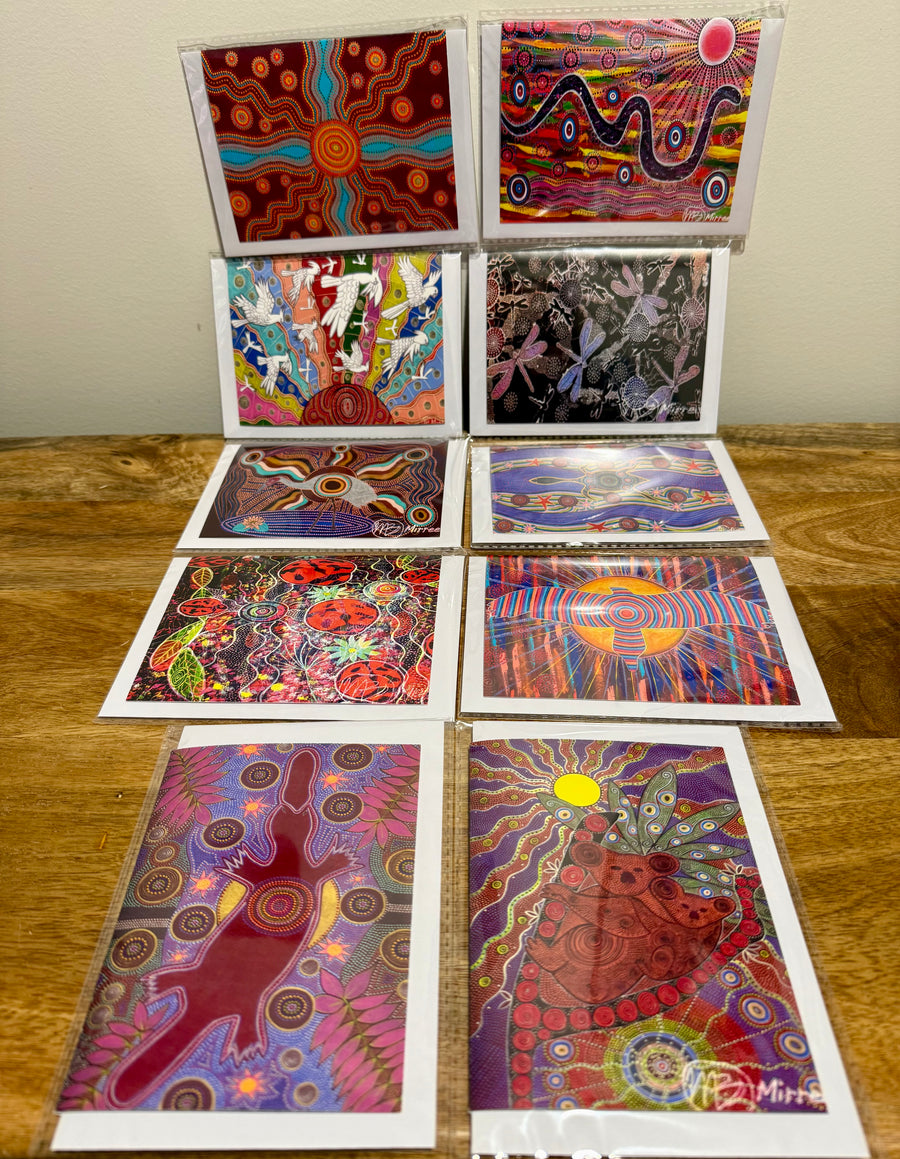 Gift Pack of 10 Gift Cards - Animal Dreaming A6 Gift Cards with story on back, blank inside #5