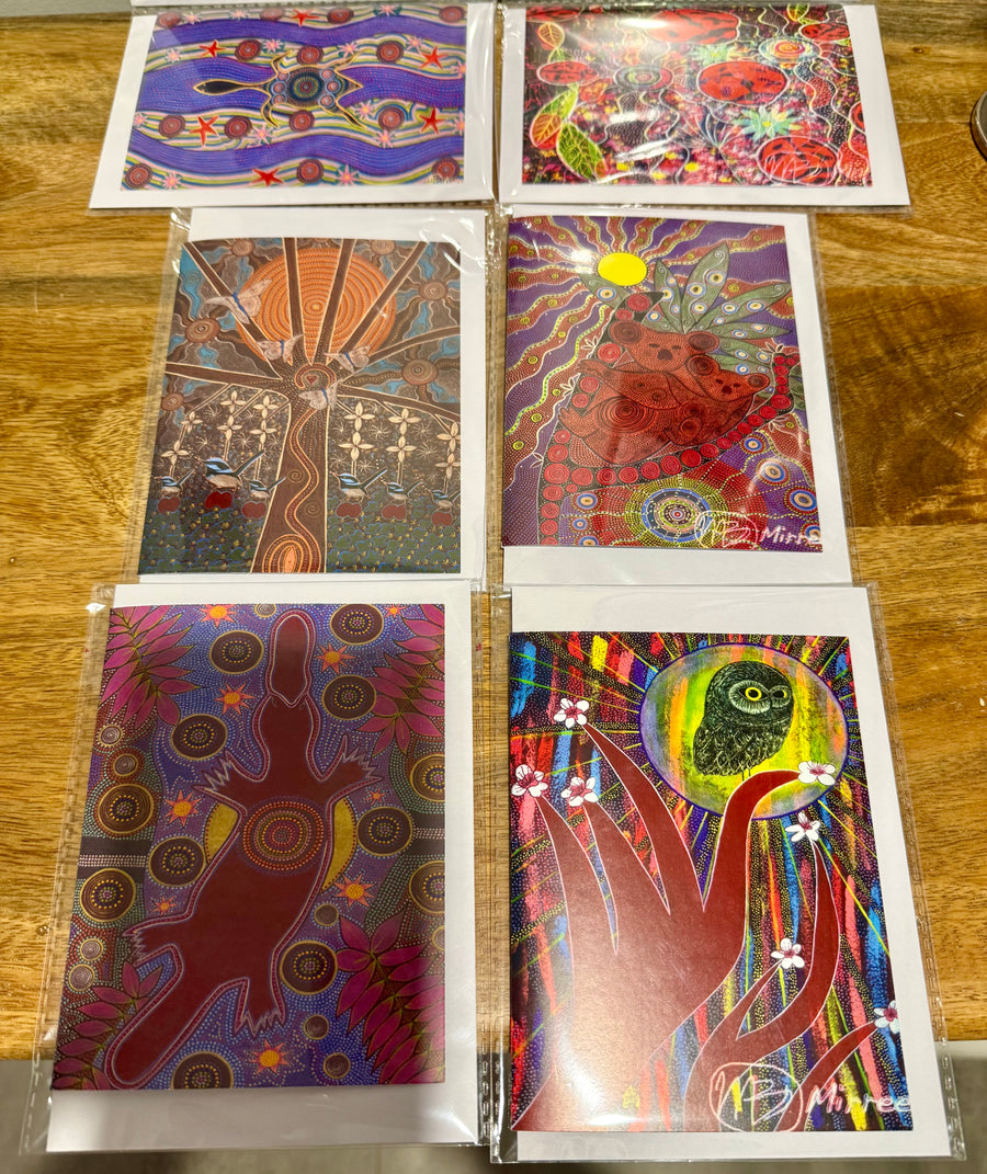 Gift Pack of 10 Gift Cards - Animal Dreaming A6 Gift Cards with story on back, blank inside #8