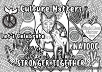 Thumbnail for 'Naidoc Week Colouring Single PDF Page' COLOURING PAGE by Mirree Contemporary Dreamtime Series
